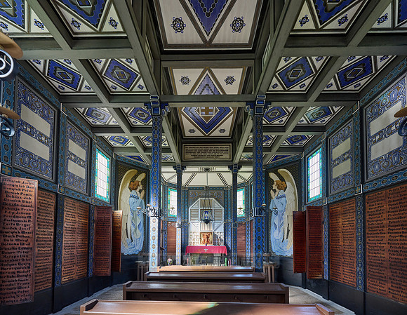 interior shot of Church of the Holy Spirit in Javorca