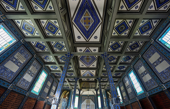 interior shot of Church of the Holy Spirit in Javorca