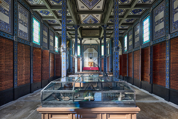interior shot of Church of the Holy Spirit in Javorca