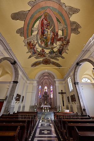 interior shot of Holy Assumption of the Blessed Virgin Mary, Cerkev , Kanal ob Soci