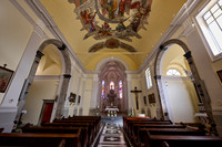 interior shot of Holy Assumption of the Blessed Virgin Mary, Cerkev , Kanal ob Soci