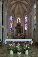 interior shot of Holy Assumption of the Blessed Virgin Mary, Cerkev , Kanal ob Soci