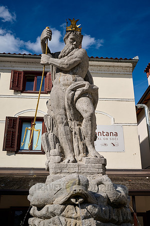 Neptune's Fountain in Kanal ob Soci