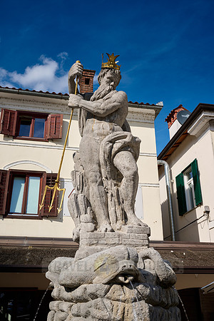Neptune's Fountain in Kanal ob Soci