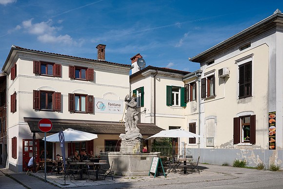 Neptune's Fountain in Kanal ob Soci