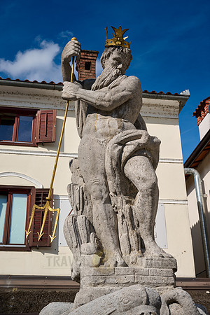 Neptune's Fountain in Kanal ob Soci