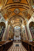 interior shot of church Chiesa di Sant'Ignazio, St Ignatius of Loyola