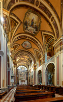 interior shot of church Chiesa di Sant'Ignazio, St Ignatius of Loyola