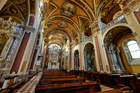 interior shot of church Chiesa di Sant'Ignazio, St Ignatius of Loyola