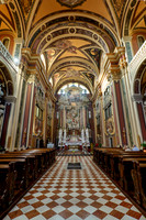 interior shot of church Chiesa di Sant'Ignazio, St Ignatius of Loyola