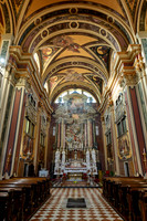 interior shot of church Chiesa di Sant'Ignazio, St Ignatius of Loyola