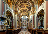 interior shot of church Chiesa di Sant'Ignazio, St Ignatius of Loyola