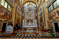 interior shot of church Chiesa di Sant'Ignazio, St Ignatius of Loyola