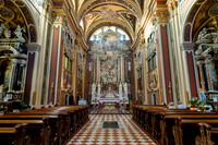 interior shot of church Chiesa di Sant'Ignazio, St Ignatius of Loyola