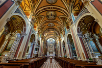 interior shot of church Chiesa di Sant'Ignazio, St Ignatius of Loyola