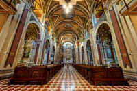 interior shot of church Chiesa di Sant'Ignazio, St Ignatius of Loyola