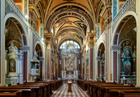 interior shot of church Chiesa di Sant'Ignazio, St Ignatius of Loyola
