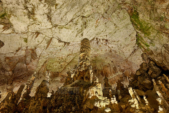 Dripstone column in Postojna Caves