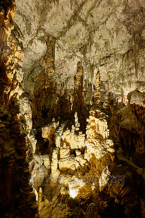 Dripstone column in Postojna Caves