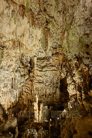 Dripstone column in Postojna Caves