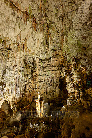 Dripstone column in Postojna Caves