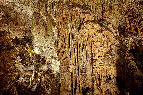 Dripstone column in Postojna Caves