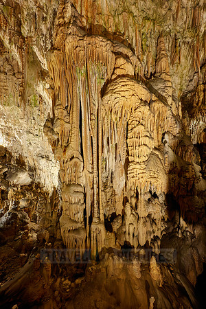 Dripstone column in Postojna Caves