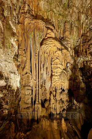Dripstone column in Postojna Caves