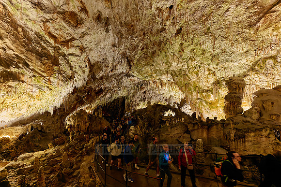 Dripstone column in Postojna Caves