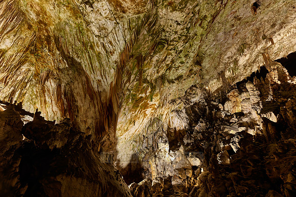 Dripstone column in Postojna Caves