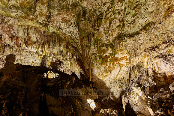 Dripstone column in Postojna Caves