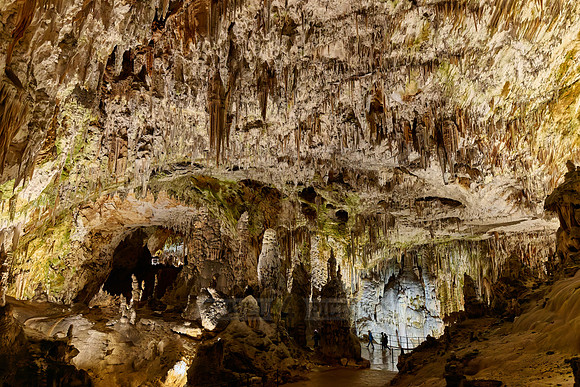 Dripstone column in Postojna Caves