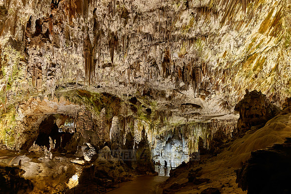 Dripstone column in Postojna Caves
