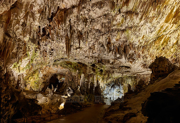 Dripstone column in Postojna Caves