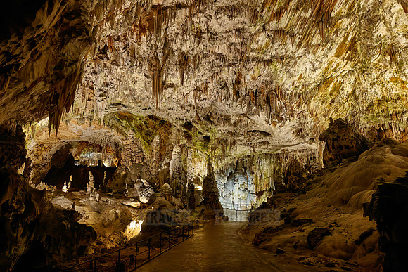 Dripstone column in Postojna Caves