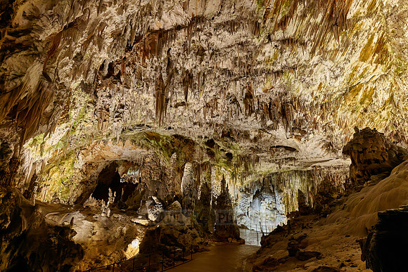 Dripstone column in Postojna Caves