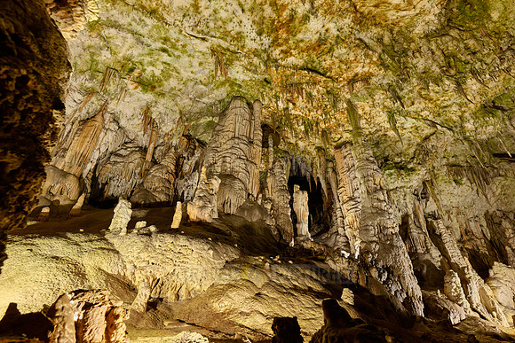 Dripstone column in Postojna Caves