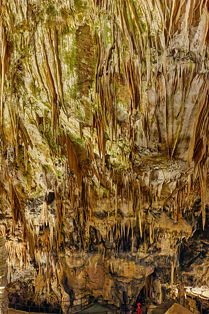 Dripstone column in Postojna Caves