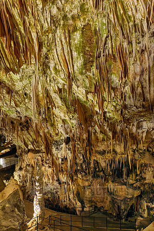 Dripstone column in Postojna Caves
