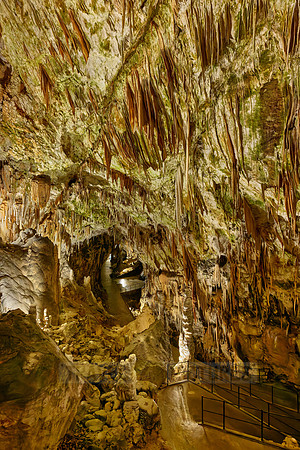 Dripstone column in Postojna Caves