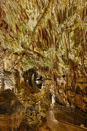 Dripstone column in Postojna Caves