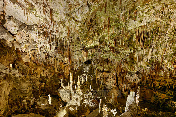 Dripstone column in Postojna Caves