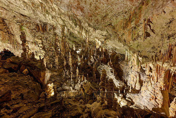 Dripstone column in Postojna Caves