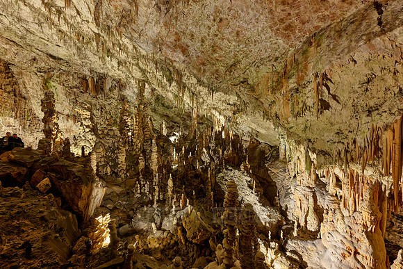 Dripstone column in Postojna Caves