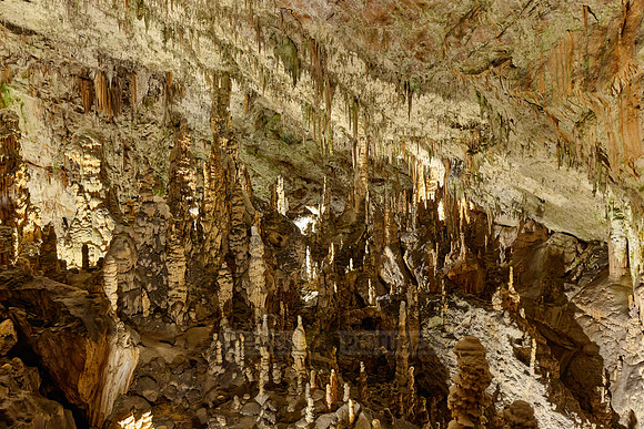 Dripstone column in Postojna Caves
