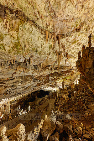 Dripstone column in Postojna Caves