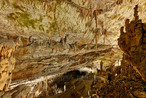Dripstone column in Postojna Caves