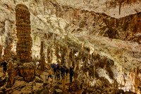 Dripstone column in Postojna Caves