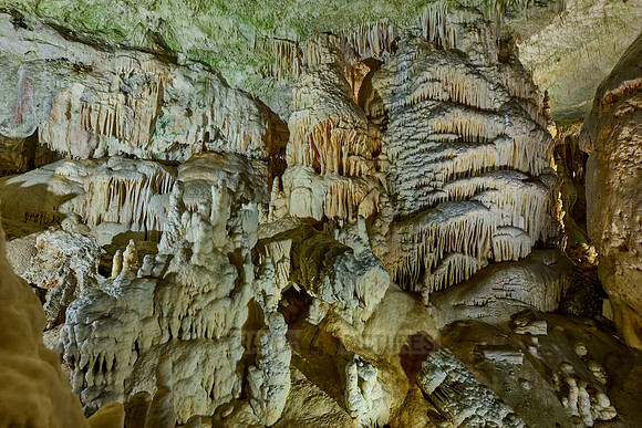 Dripstone column in Postojna Caves