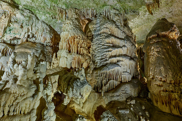 Dripstone column in Postojna Caves
